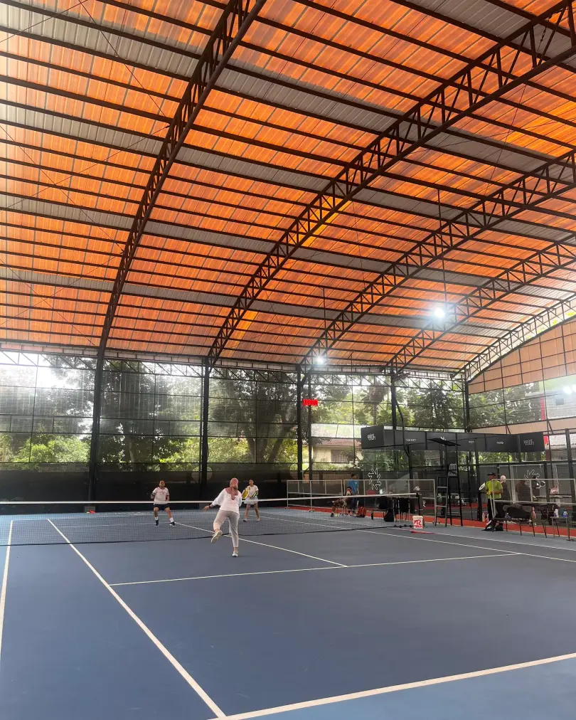 The tennis court